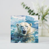 De waakzame Ice Guardian Kaart (Staand voorkant)