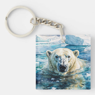 De waakzame Ice Guardian Sleutelhanger