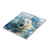 De waakzame Ice Guardian Tegeltje (Zijkant)
