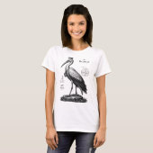 De Waakzame Ooievaar van Halphas T-shirt (Voorkant volledig)