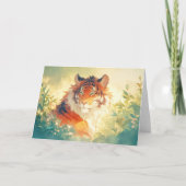 De waakzame tijger kaart (Voorkant)