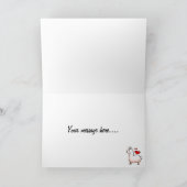 De Waanzin van de lama Feestdagen Kaart (Binnen)