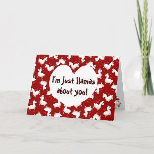 De Waanzin van de lama Feestdagen Kaart