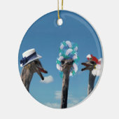 De waanzinnige Dag van het Pet in Races Keramisch Ornament (Links)