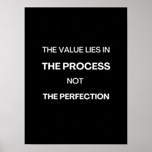 De waarde ligt in het proces - Motivatie Poste Poster