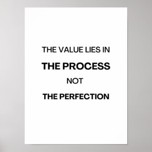 De waarde ligt in het proces - Motivatie Poste Poster