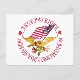 DE WAARDE PATRIOTEN VERDEDIGEN DE GRONDWET BRIEFKAART