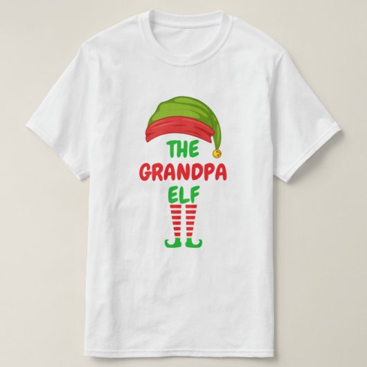De waarde T-shirt van de opa Elf-Mannen (Design voorkant)