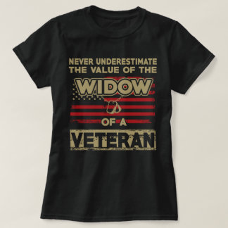 De waarde van de weduwe van een Veteraan T-shirt