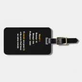 De waarde van moraal in het leven bagagelabel (Voorkant horizontaal)