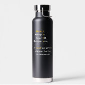 De waarde van moraal in het leven waterfles (Links)