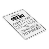 De Waardering van de vriend Dank u het manuscript Magneet (Rechterzijde)