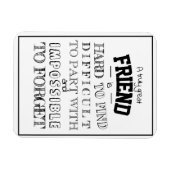 De Waardering van de vriend Dank u het manuscript Magneet (Horizontaal)