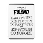 De Waardering van de vriend Dank u het manuscript Magneet (Verticaal)