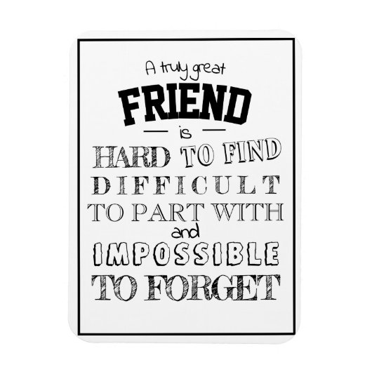 De Waardering van de vriend Dank u het manuscript Magneet (Verticaal)