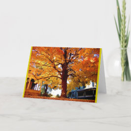 De waardige Kleuren van de Boom van de Herfst van Kaart