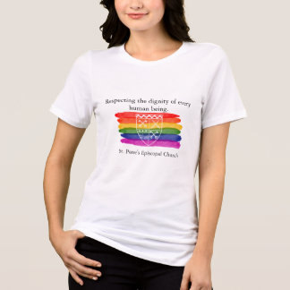De waardigheid van ieder mens respecteren Trots Tri-Blend Shirt