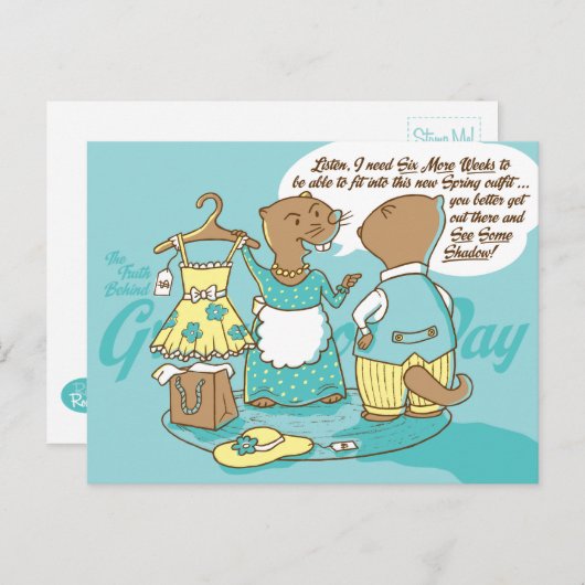 De waarheid achter Groundhog Day Briefkaart custom (Voorkant / Achterkant)