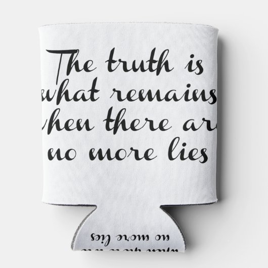 De waarheid blijft bestaan blikjeskoeler (Achterkant)