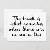 De waarheid blijft bestaan briefkaart (Voorkant / Achterkant)