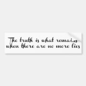 De waarheid blijft bestaan bumpersticker (Voorkant)