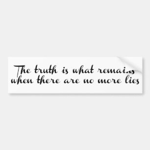 De waarheid blijft bestaan bumpersticker
