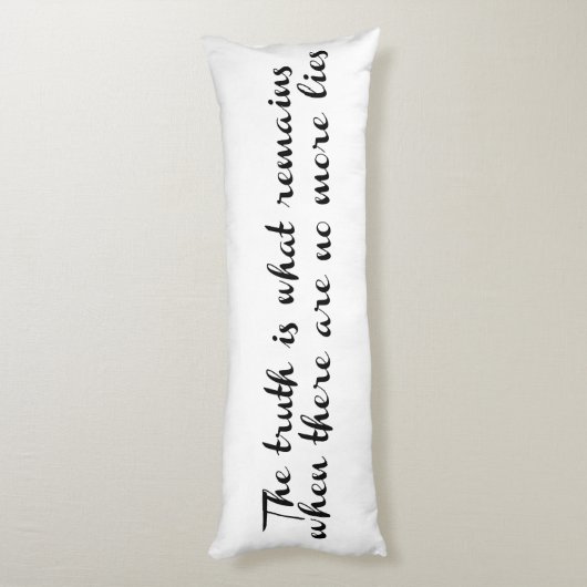 De waarheid blijft bestaan lichaamskussen (Achterkant (Verticaal))