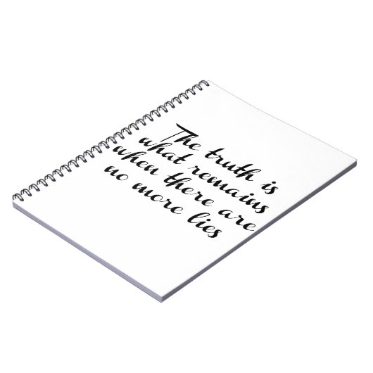 De waarheid blijft bestaan notitieboek (Linkerzijde)