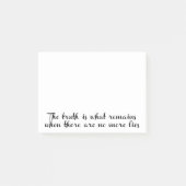 De waarheid blijft bestaan post-it® notes (Voorkant)