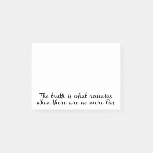 De waarheid blijft bestaan post-it® notes (Voorkant)
