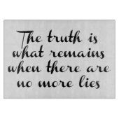 De waarheid blijft bestaan snijplank (Voorkant)