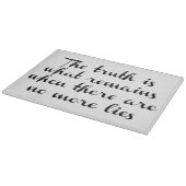 De waarheid blijft bestaan snijplank (Hoek)