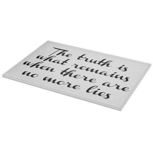 De waarheid blijft bestaan snijplank (Hoek)