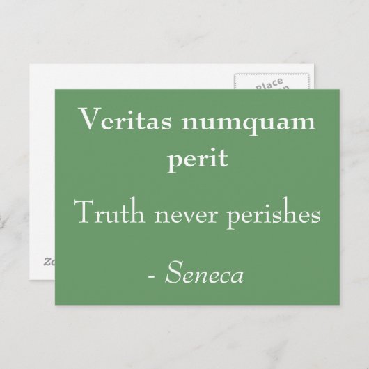 De waarheid blijft nooit bestaan briefkaart (Voorkant / Achterkant)