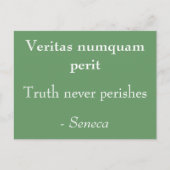 De waarheid blijft nooit bestaan briefkaart (Voorkant)