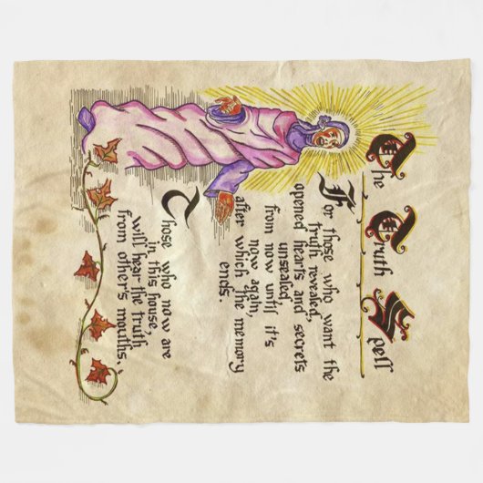 De waarheid fleece deken (Voorkant (Horizontaal))