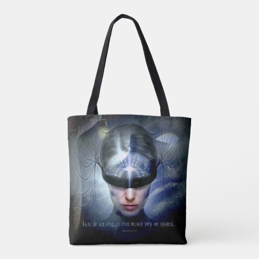 De waarheid houdt niet op te bestaan Canvas tas (Achterkant)