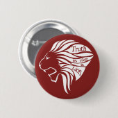 De waarheid is als een leeuw ronde button 5,7 cm (Voorkant /achterkant)