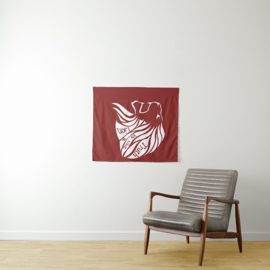 De waarheid is als een leeuw wandkleed (In Situ (horizontaal))