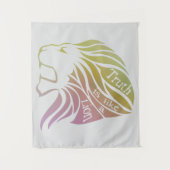 De waarheid is als een leeuwengaan. wandkleed (Voorkant)