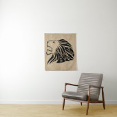 De waarheid is als een leeuwengaan. wandkleed (In situ)