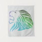 De waarheid is als een leeuwengaan. wandkleed (Voorkant)