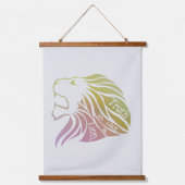 De waarheid is als een leeuwentafel hangend wandkleed (Voorkant)