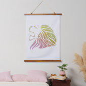 De waarheid is als een leeuwentafel hangend wandkleed (Slaapkamer)