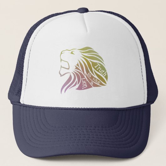 De waarheid is als een Lion Trucker Hat Trucker Pet (Voorkant)