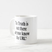 de waarheid is daar koffiemok (Voorkant links)
