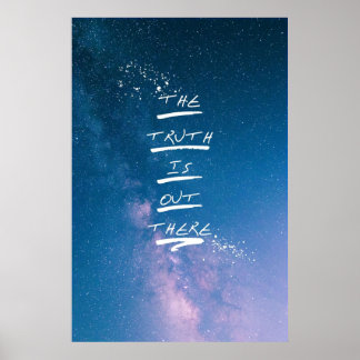 De waarheid is daar. poster