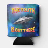 De waarheid is daar - vliegende saucer UFO-melkweg Blikjeskoeler (Achterkant)
