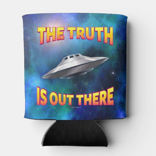 De waarheid is daar - vliegende saucer UFO-melkweg Blikjeskoeler (Achterkant)