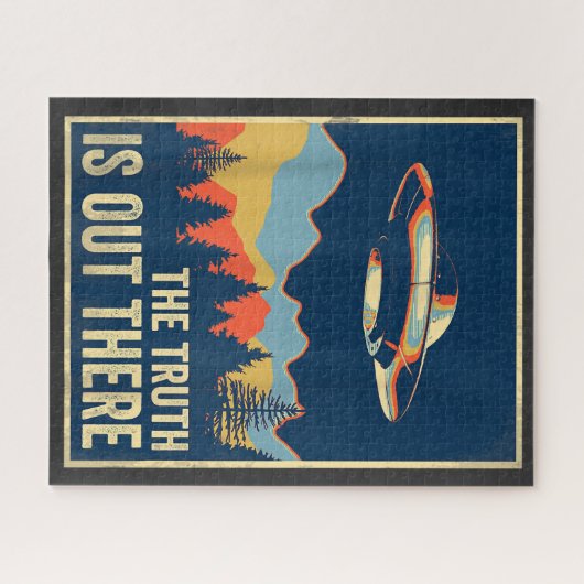 De waarheid is dat er 51 buitenaardse ufo is legpuzzel (Horizontaal)